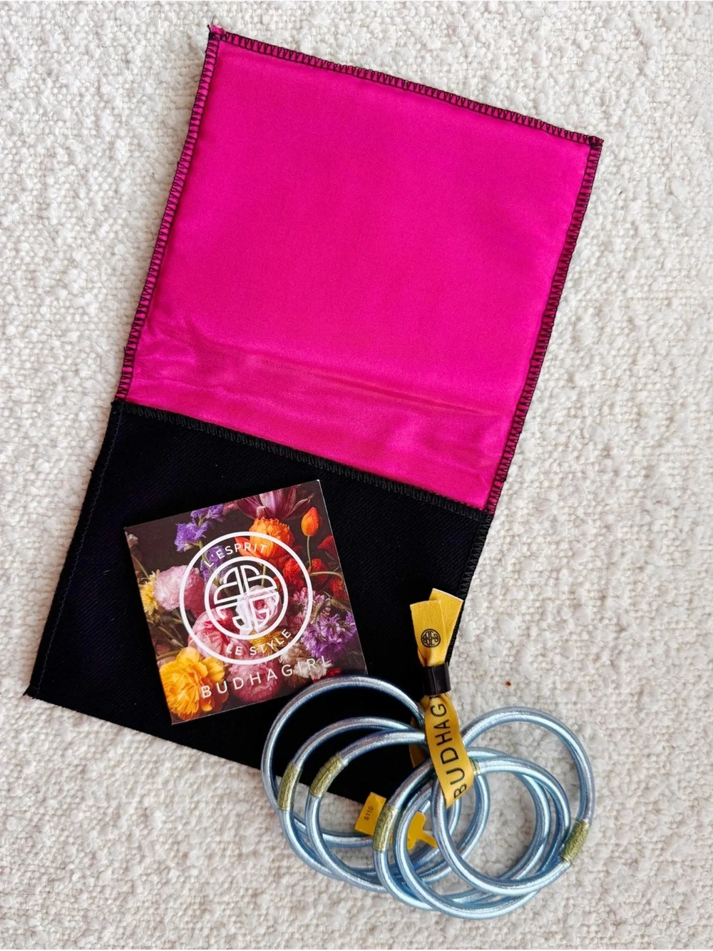 BudhaGirl bangles. NWT. Celeste size small